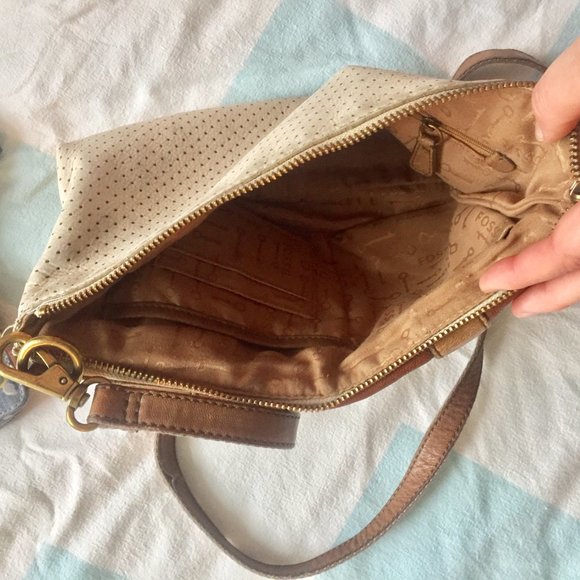 Fossil leather cross-body satchel - Picture 8 of 8